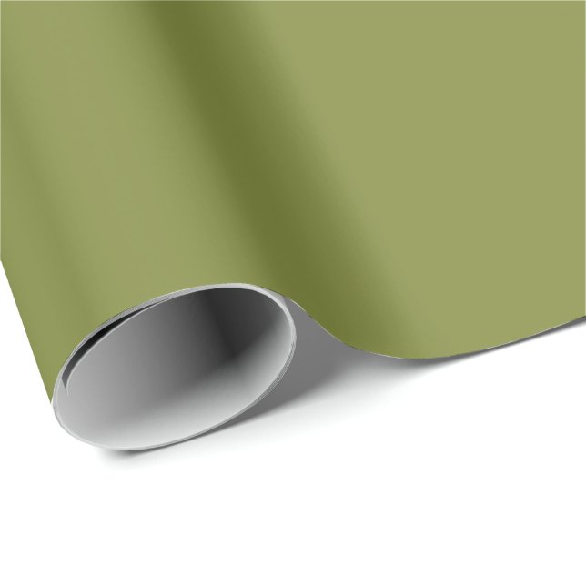 Massive olivgrüne Geschenkpapier (Rolleneckpunkt)