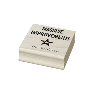 "MASSIVE VERBESSERUNG!" + Name des benutzerdefinie Gummistempel