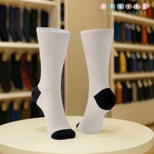 Massive weiche Licht-Pastell-Elfenbein-Creme-Beige Socken