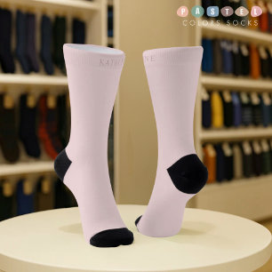Massive weiche Licht-Pastell-Pfirsich-Rosa-Farbe Socken