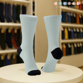 Massive weiches Licht Pastell-Sage-Moos-Grün Farbe Socken