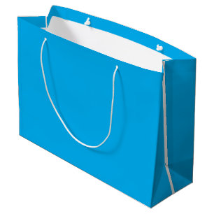 Massiver Cyanblauer Hintergrund Große Geschenktüte