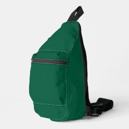 Massiver dunkelgrüner texturierter Hintergrund Crossbody Bag