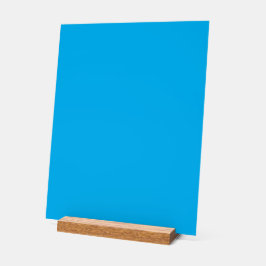 Massiver leuchtend blauer Hintergrund Acrylschild