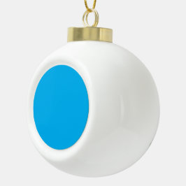 Massiver, leuchtend blauer Hintergrund Keramik Kugel-Ornament