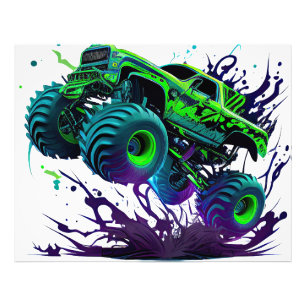 Massiver Monstertruck Fotodruck