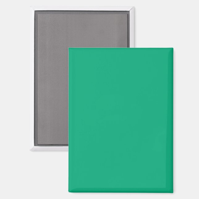 Massiver Türkis-Hintergrund mit einer glatten, gle Magnet (Vorderseite/Rückseite)