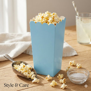 Massives Hellblaues Einfaches Attraktives Popcorn Geschenkschachtel
