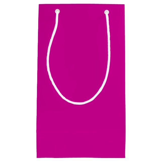 Massives Hellmagenta Kleine Geschenktüte (Vorderseite)