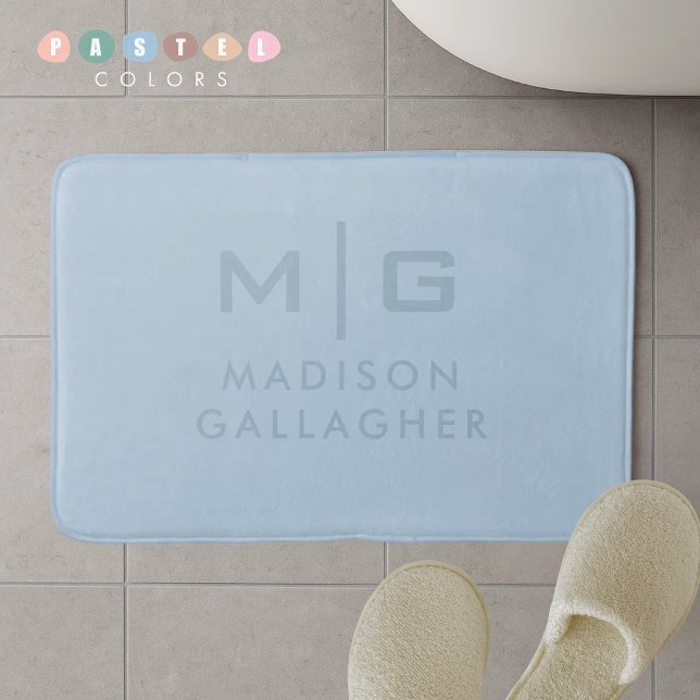 Massives, weiches Himmel-Licht-Pastell-Babyblau Fa Badematte (Solid Soft Sky Light Pastel Baby Blue Color Bath Mat
)