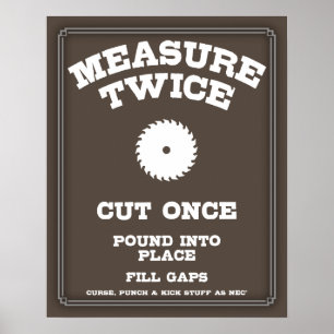 Maßnahme zweimal IV Poster