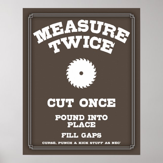 Maßnahme zweimal IV Poster (Vorne)