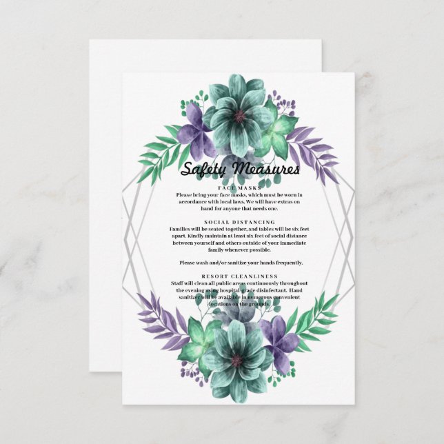 Maßnahmen zur Gewährleistung der Sicherheit von gr Dankeskarte (Vorne/Hinten)