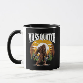 Massquatch Bodybuilder Bigfoot Fitnessstudio Humor Tasse