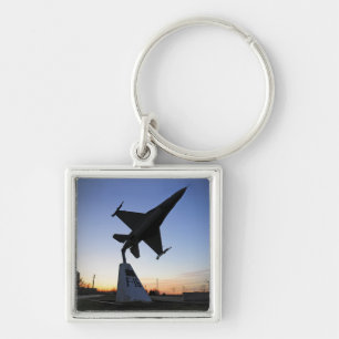 Maßstabsmodell eines F-16 C-Kampffalken Schlüsselanhänger