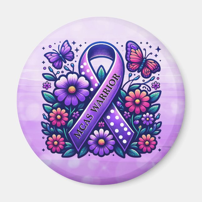 Mast Cell Activation Syndrome MCAS Warrior Magnet (Vorne)