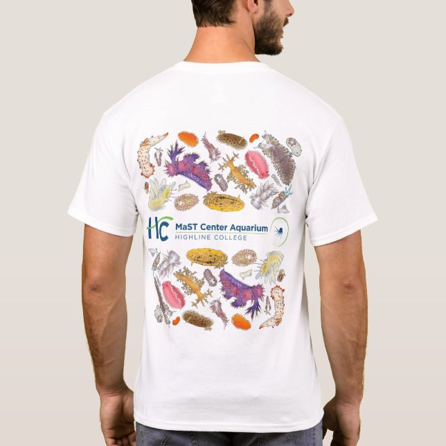 MaST Centre Aquarium Nudibranchs (weiß) T-Shirt (Rückseite)