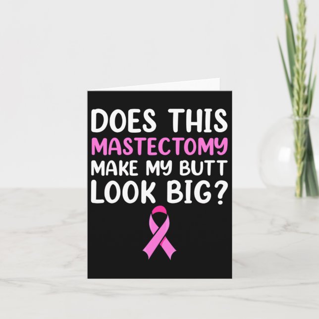 Mastectomy Survivor Erholung Apparel Karte (Vorderseite)