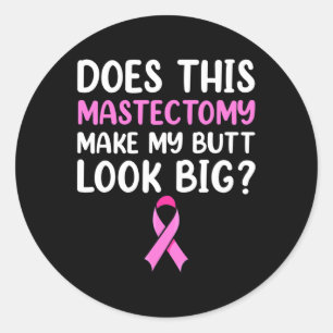 Mastectomy Survivor Erholung Apparel Runder Aufkleber