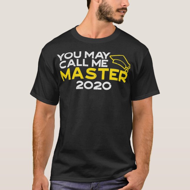 Master 2020 Funny MBA Masters Degree Abschluss Hi T-Shirt (Vorderseite)