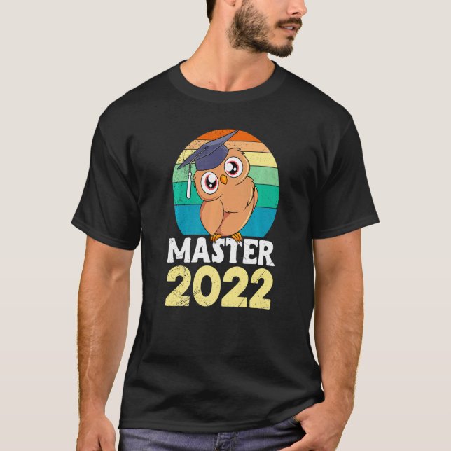 Master 2022 Abschluss Zeremonie Master Hat T-Shirt (Vorderseite)