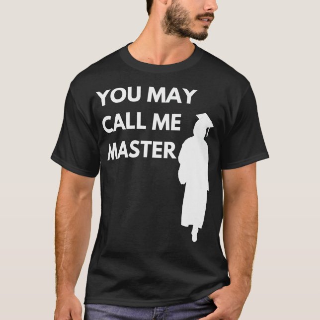 Master-Abschluss-Abschluss beherrscht IT-Uni T-Shirt (Vorderseite)