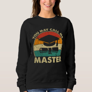 Master-Abschluss-Designs für Männer Frauen MBA-Aus Sweatshirt