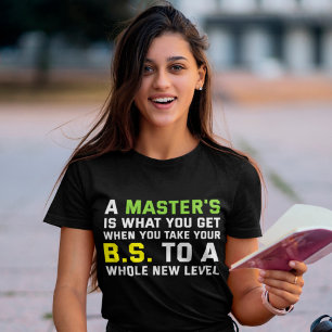 Master-Abschluss für Funny Party Grad T-Shirt