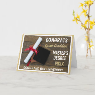 Master-Abschluss! Glückwunschs Grad CUSTOM Karte