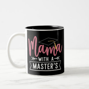 Master-Abschluss Mama MBA Master-Abschluss Abschlu Zweifarbige Tasse