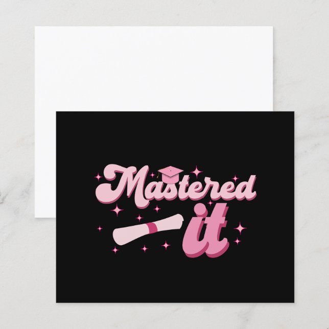 Master-Abschluss-MBA-Abschluss (Vorne/Hinten)