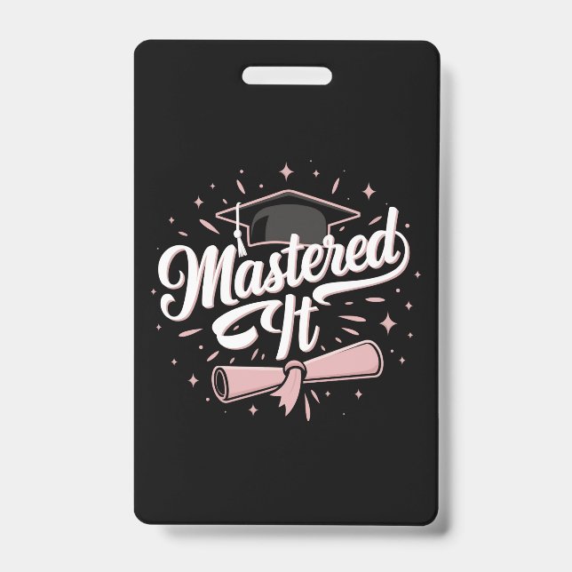 Master-Abschluss-MBA-Abschluss Ausweis (Vorderseite)