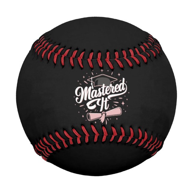 Master-Abschluss-MBA-Abschluss Baseball (Vorderseite)
