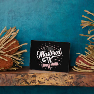 Master-Abschluss-MBA-Abschluss Fotoplatte