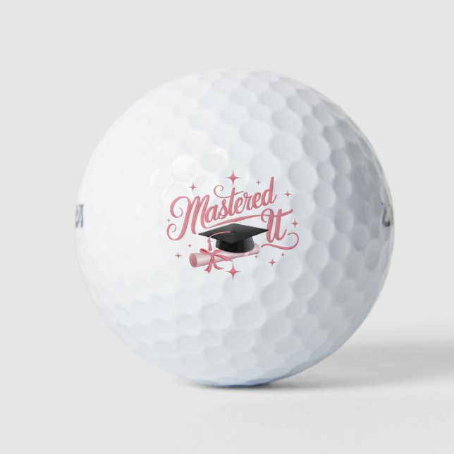 Master-Abschluss-MBA-Abschluss Golfball (Vorderseite)
