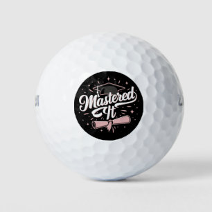 Master-Abschluss-MBA-Abschluss Golfball