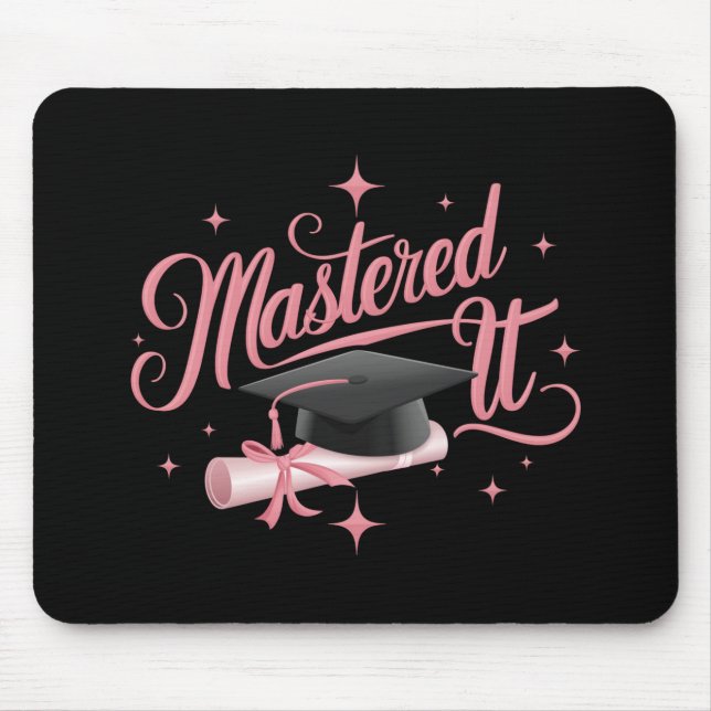 Master-Abschluss-MBA-Abschluss Mousepad (Vorne)