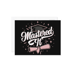 Master-Abschluss-MBA-Abschluss Postkarte