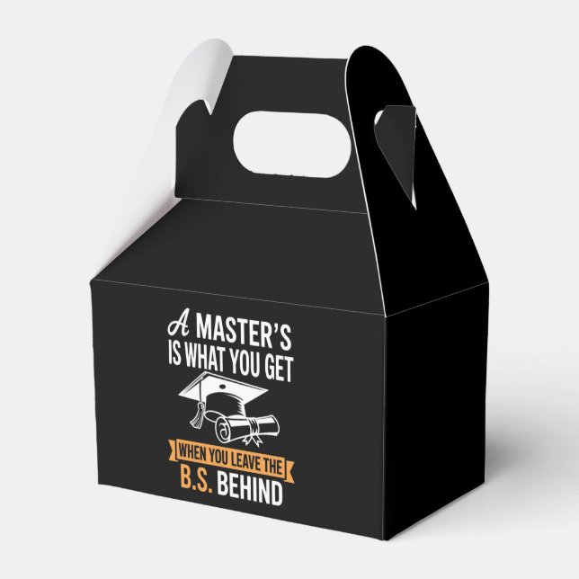 Master-Abschluss MBA Master-Abschluss Abschluss Geschenkschachtel (Vorderseite)