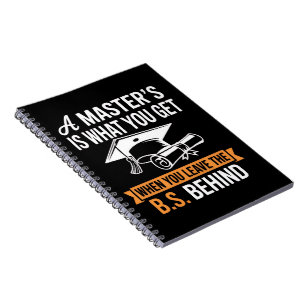 Master-Abschluss MBA Master-Abschluss Abschluss Notizblock
