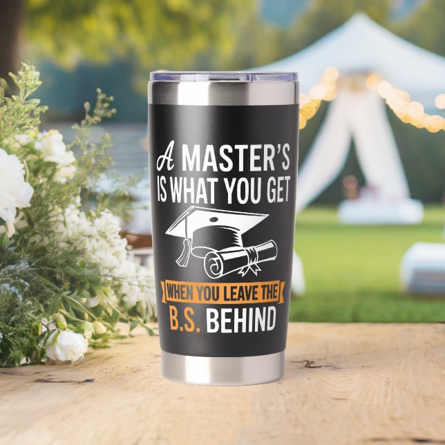 Master-Abschluss MBA Master-Abschluss Abschluss Thermobecher (Hochzeit (gedreht))