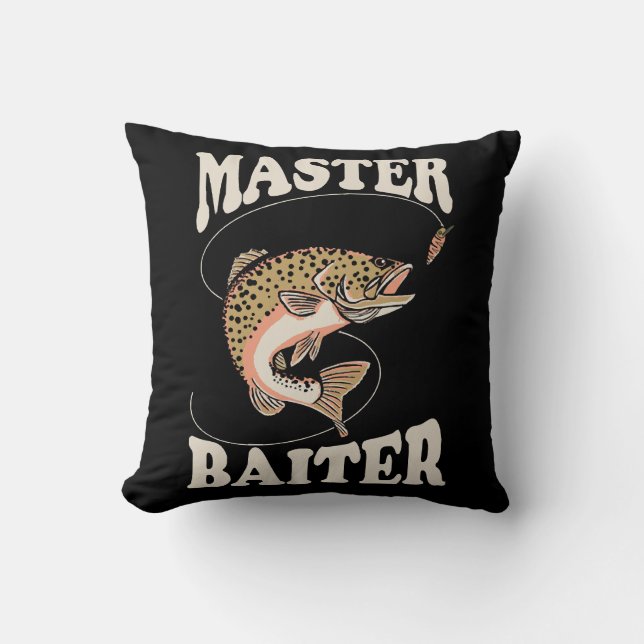 Master-Baiter-Fischerei Kissen (Vorderseite)