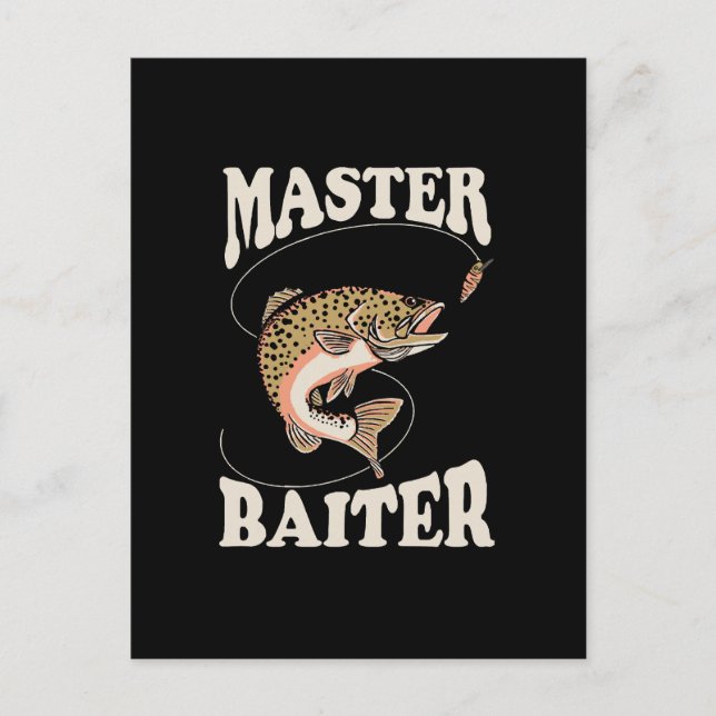 Master-Baiter-Fischerei Postkarte (Vorderseite)