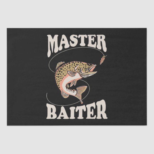 Master-Baiter-Fischerei Seidenpapier (Vorderseite)