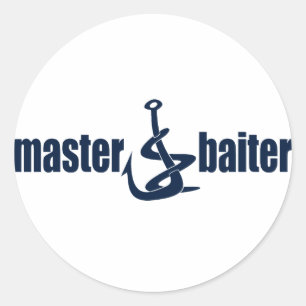 Master Baiter Runder Aufkleber