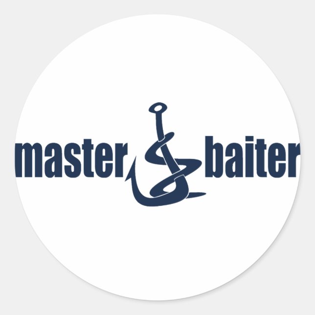 Master Baiter Runder Aufkleber (Vorderseite)