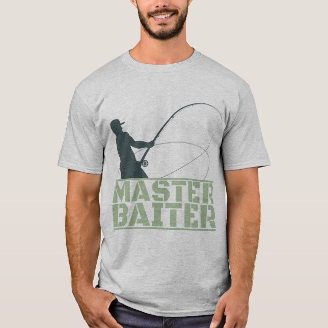 Master Baiter Shirts für Männer, Fishing-Shirt Fun (Vorderseite)