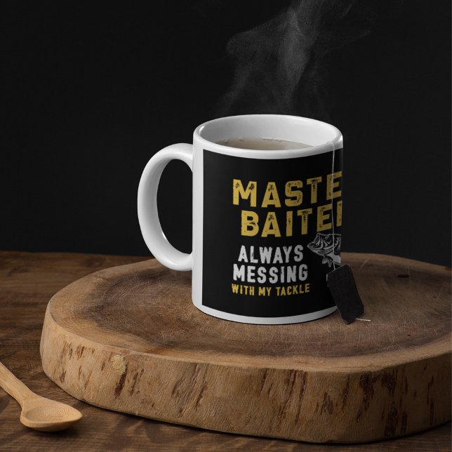 Master-Baiter-Sprichwort Kaffeetasse (Von Creator hochgeladen)