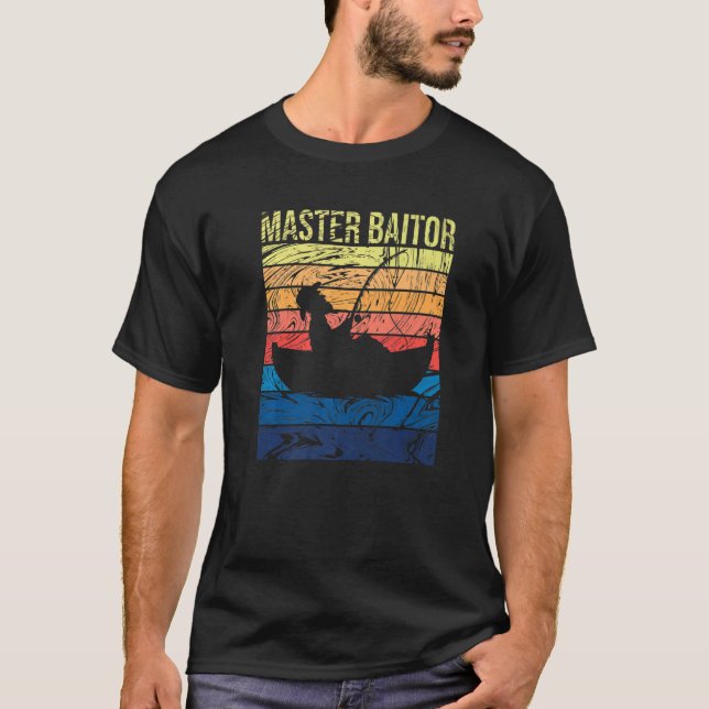 Master Baiter Vintag Bass Fischen Männer T-Shirt (Vorderseite)