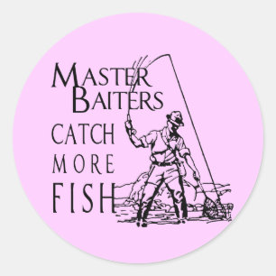 MASTER BAITERS FANGEN MEHR FISCH RUNDER AUFKLEBER